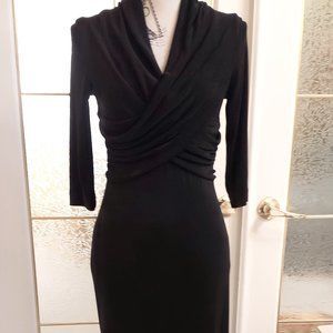 Bodycon, maxi dress, Cross-over collar